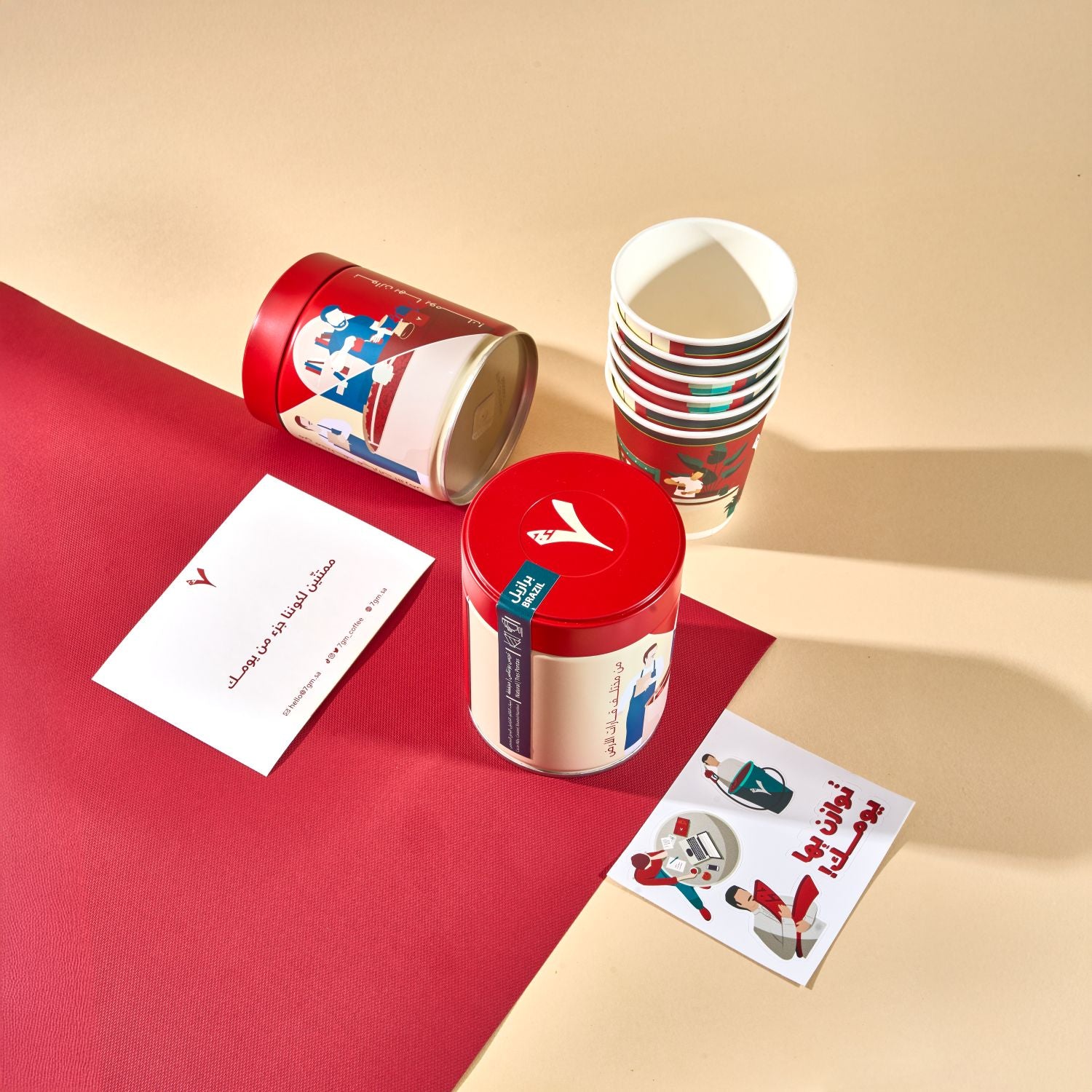 مجموعة اكتوبر  - اثيوبيا- كولومبيا+ 6 اكواب هدية